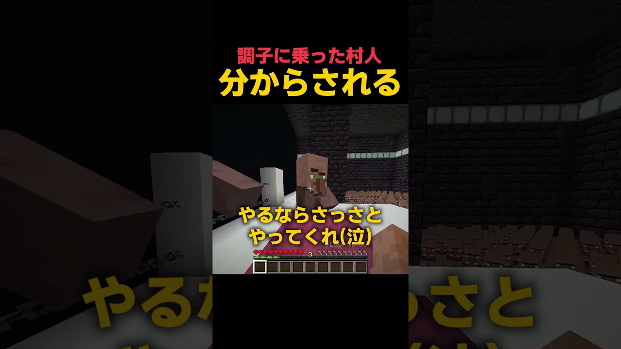 調子に乗った村人が分からされます