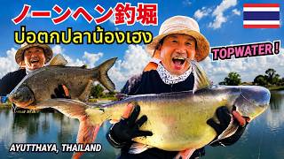【タイ・アユタヤ】トップで2発！羽根モノが魚を呼んできた｜ノーンヘン釣堀
