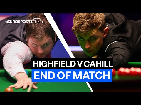 Re-rack in the deciding frame between Liam Highfield and James Cahill | Eurosport Snooker