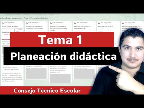 Tema 1 Planeación didáctica - Materiales de apoyo gratuito y con membresía - Consejo Técnico Escolar