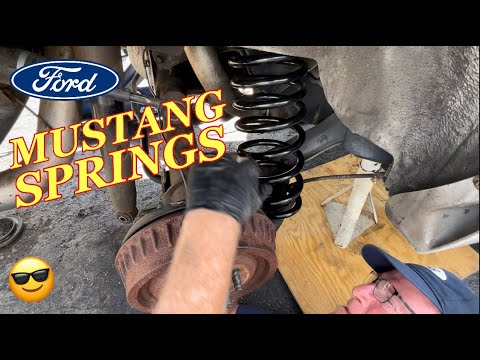 MUSTANG REAR SPRINGS REPLACEMENT - How to Install Rear Springs on a Ford Mustang