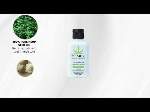 Hempz Travel Size Triple Moisture Herbal Whipped Body Creme Moisturizing Lotion