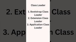 Class Loader | Types Of Class Loader In Java | Tech IQ Lab #shorts #java #javaprogramming
