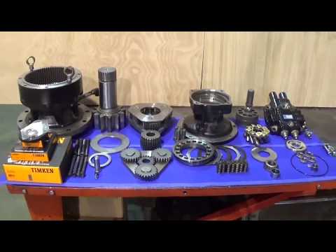 C.J. Plant Limited - JS130 Swing Reduction box strip, clean and rebuild process