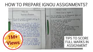 How To Prepare IGNOU Assignments?| Score Full Marks Guaranteed| IGNOU Assignments|