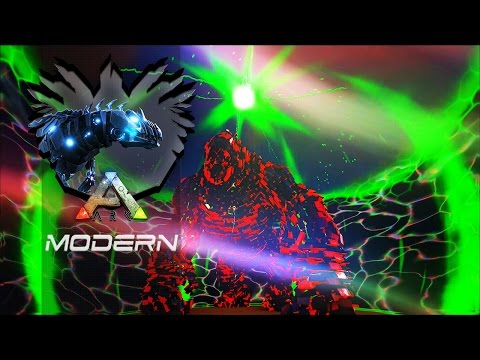 ARK Mods Volcano T3EP43 - Upando de Macacão Insanamente & Raidando Bosses!