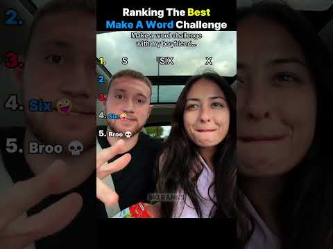 Ranking The Funniest Make a Word Challenge moments 😂 #shorts #wordchallenge #couplegoals #comedy
