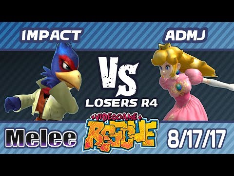 Video Game Rescue 8/17/17 - Impact (Falco) vs. ADMJ (Peach) - Melee LR4