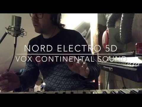 Nord Electro 5D goes Vox Continental. Seven different patches HQ audio samples