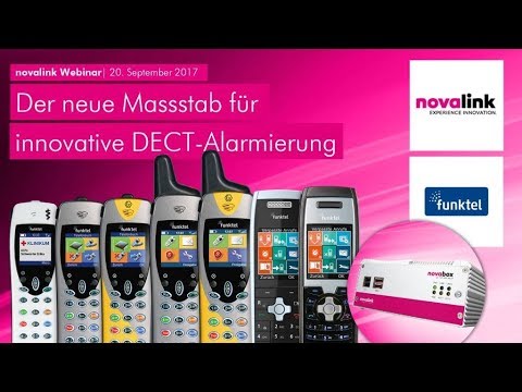 Webinar "funktel und novalink: Der neue Massstab für innovative und kostengünstige DECT-Alarmierung¨