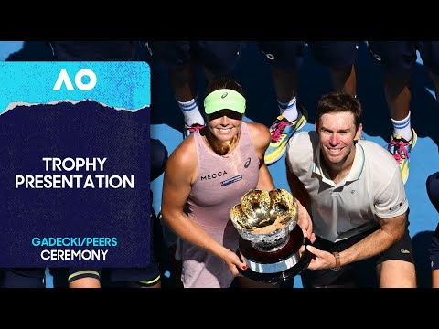 Mixed Doubles Trophy Ceremony | Gadecki/Peers v Guidard/Mladenovic | Australian Open 2026 Final