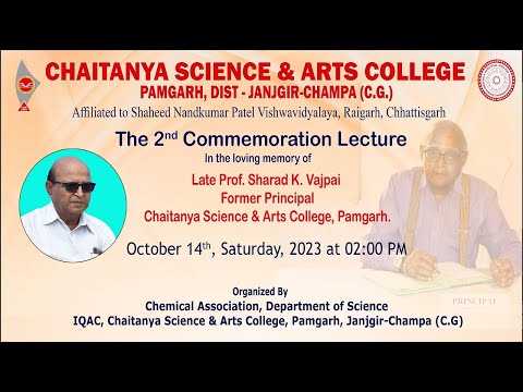 The 2nd Commemoration Lecture - Honoring the Legacy of Late Prof. Sharad K. Vajpai
