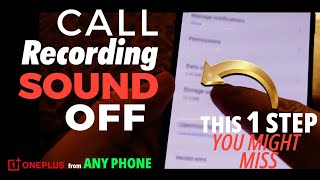 Call Recording Warning Removal - Turn Sound Off Quickly | How to disable Voice Alert?