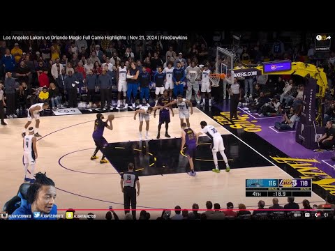 FlightReacts To Lakers vs Magic Full Game Highlights | Nov 21, 2024!