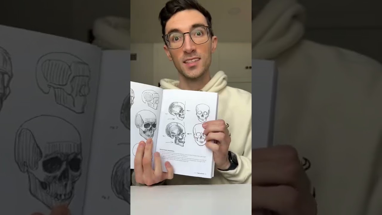 Draw the skull with me and learn anatomy