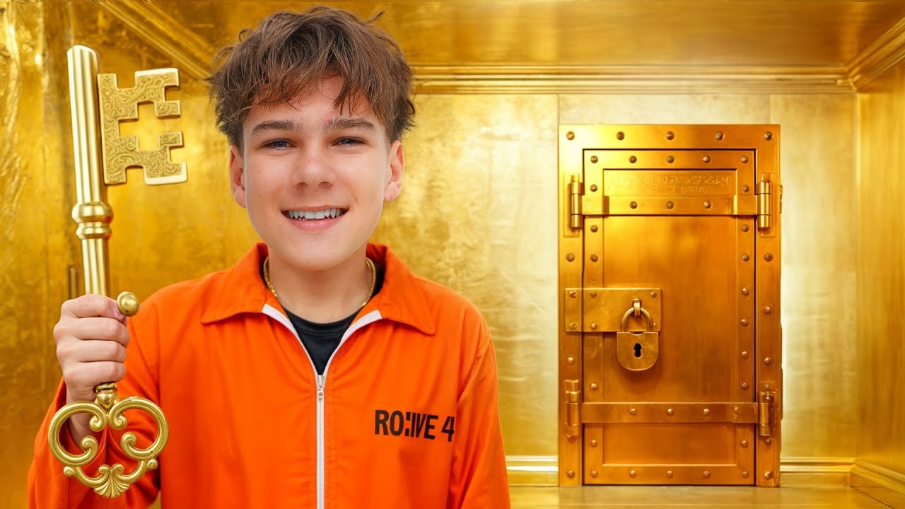 Golden Prison Escape Challenge! We Find a Secret Tunnel