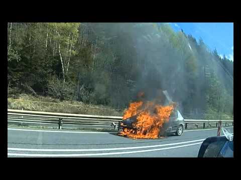 Fahrzeugbrand A9 Gleinalmtunnel Südportal 16.04.2016