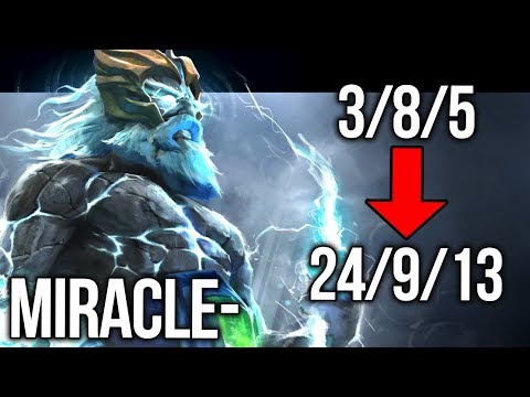 Miracle- Zeus From FEED to GOD EPIC 9k MMR Gameplay - Dota 2