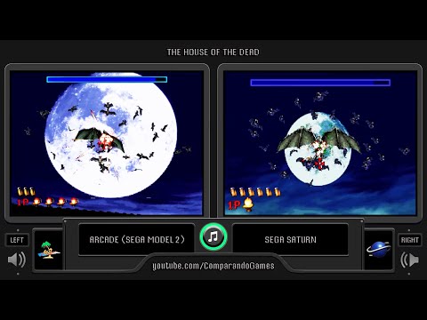 The House of the Dead (Arcade vs Sega Saturn) Side by Side Comparison