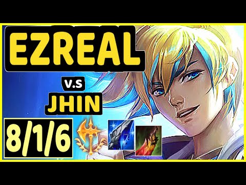 YUUKI60 (EZREAL) vs JHIN - 8/1/6 KDA BOTTOM ADC GAMEPLAY - EUW Ranked DIAMOND
