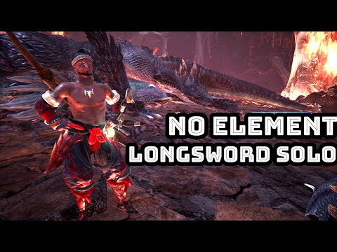 Going In Raw (Kinda) | MHW Iceborne - ALATREON No Element Longsword SOLO