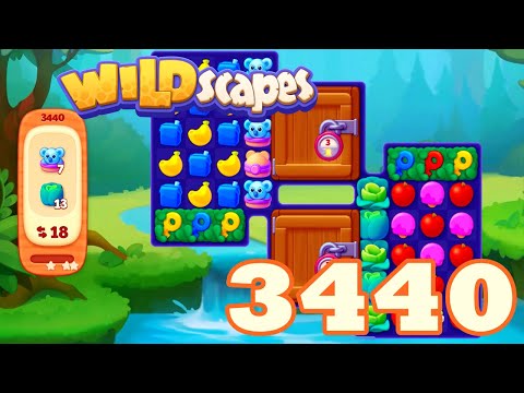 Wildscapes Level 3440 HD Walkthrough | 3 match game | gameplay | android | ios | GameGo Game