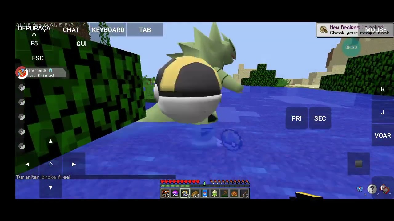 nova série de Pixelmon no pojavlaucher no celular #1