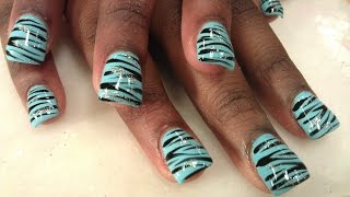 HOW TO ZEBRA PRINT NAILS Part 2