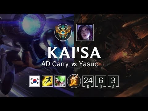 Kai'Sa ADC vs Yasuo - KR Challenger Patch 8.20