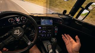 Dentro da Scania Virtual - ETS2 Viagem Realista Scania V8 Onboard