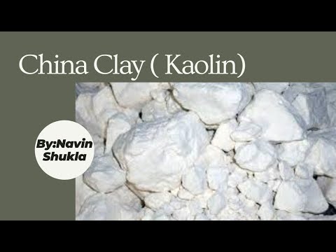 Powdered white china clay stone, for pharma grade, grade: co...