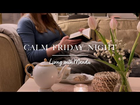 Calm Friday Night At Home 📖🐕❤️ | Living alone in Sweden Vlog