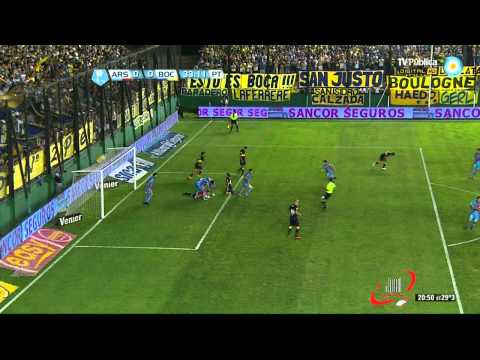 PENAL SCHIAVI ATAJADA CAMPESTRINI - ARSENAL 1 BOCA 0 - FECHA 18 (02 12 2012)