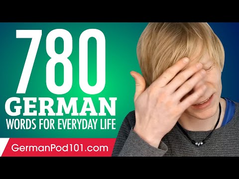 780 German Words for Everyday Life - Basic Vocabulary #39