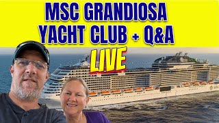 MSC Grandiosa Yacht Club Tour LIVE With tall Man's Cruise Adventures