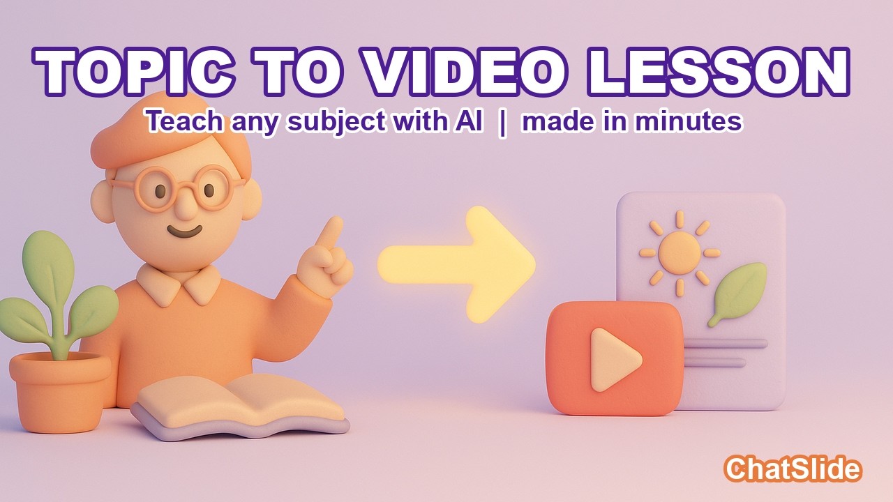 Turn Any Lesson Into an AI Video in Minutes with ChatSlide