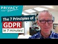 What Are The 7 Principles Of GDPR