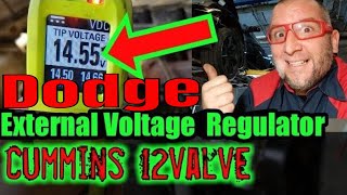 How to install External Voltage Regulator dodge chrysler jeep  wire voltage regulator 12v Cummins