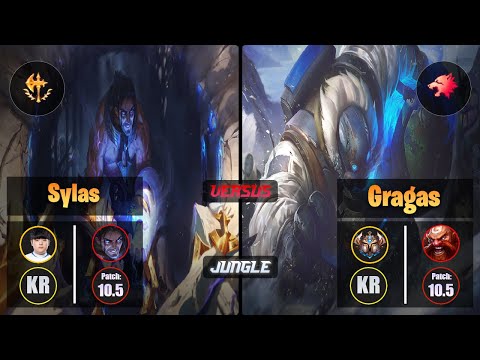 Canyon SYLAS (Jungle) [Conqueror] VS GRAGAS - Challenger KR Patch 10.5