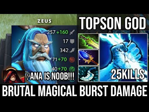 WTF 10Min Godlike? Super Pro Topson Zeus Brutal Magical Burst Deleted Ana Morphling Top MMR DotA 2