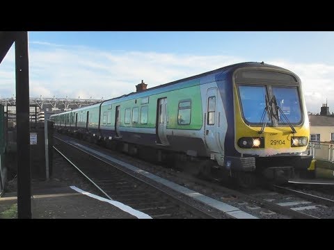 Irish Rail 29000 Class Commuter Train Arriving at Drumcondra Station, Dublin