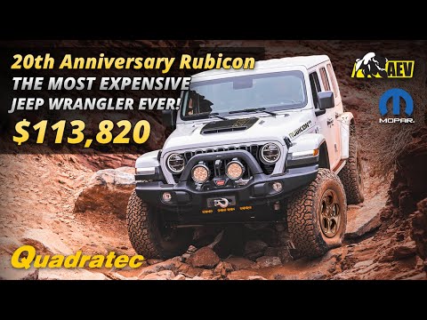 Jeep Unveils the 20th Anniversary Rubicon + AEV Level II Upfit the Most Expensive Wrangler Ever