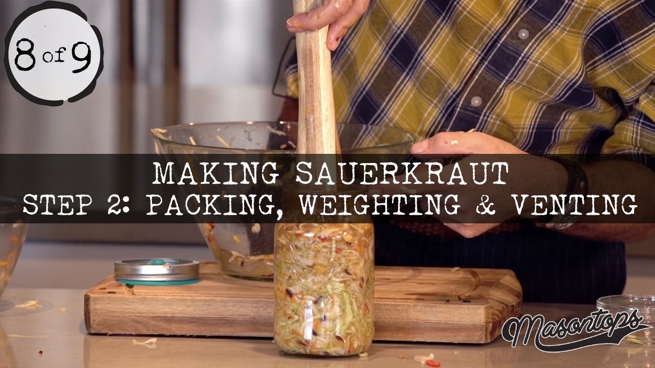 (8 of 9) Sandor Katz - How to Make Sauerkraut: Packing, Weighting & Venting