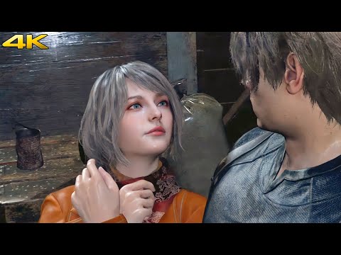 ASHLEY HAS A CRUSH ON LEON 😍 ||  RESIDENT EVIL 4 REMAKE (4K 60FPS)