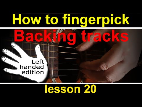 Backing tracks for Lesson 20 (left handed) fingerstyle course.  Mr Tambourine man backing track