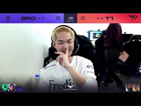 LCK Match 60 T1 vs. BRO Game 1 | LCK Spring 2021 W7D1 T1  vs. Fredit Brion G1