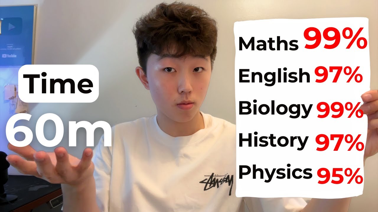 Revealing how I study 1 hour a day for PERFECT grades🥱