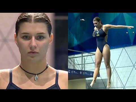 QQQsports - Emilia Nilsson from Sweden - 1m Springboard - Junior Diving Championships - #diving