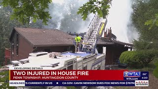 Two injured in Huntingdon County house fire
