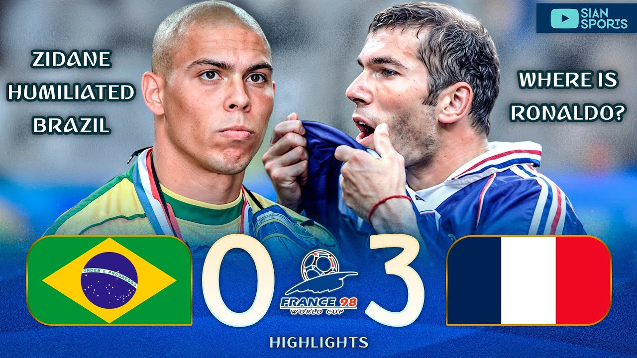 ZIDANE HUMILIATED BRAZIL IN 1998 IN THE MOST CONTROVERSIAL FINAL OF ALL WORLD CUPS